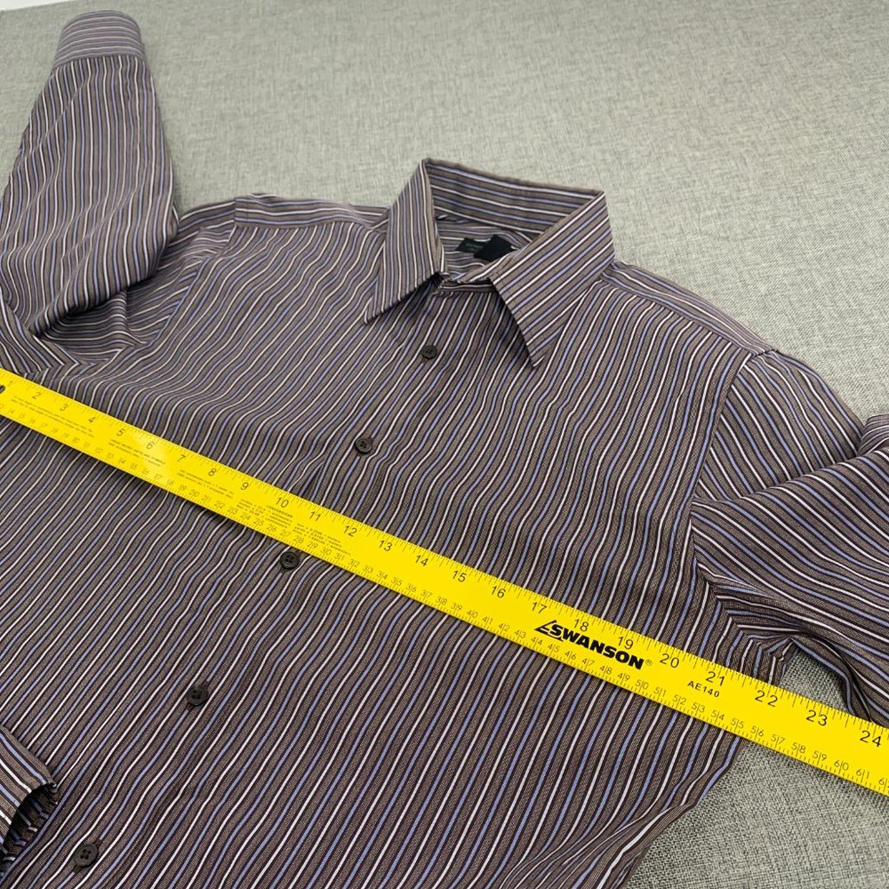 Men's Express Design Studio Button Down Shirt Premium Woven Cotton Medium Modern - Picture 15 of 16